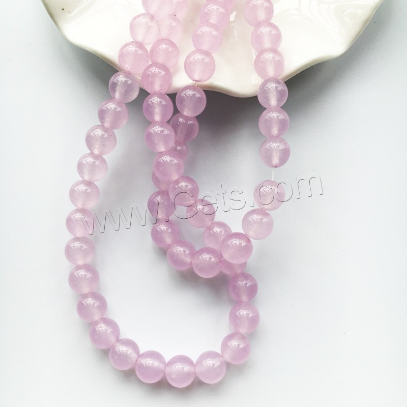 Perles de Cornaline, rose calcédoine, Rond, naturel, normes différentes pour le choix, Trou:Environ 1-2mm, Longueur:Environ 15 pouce, Vendu par brin