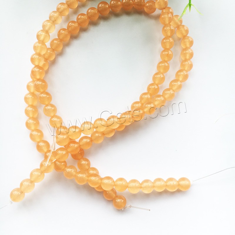 Carnelian Beads, Orange Chalcedony, Round, natural, different size for choice, Hole:Approx 1-2mm, Length:Approx 15 Inch, Sold By Strand