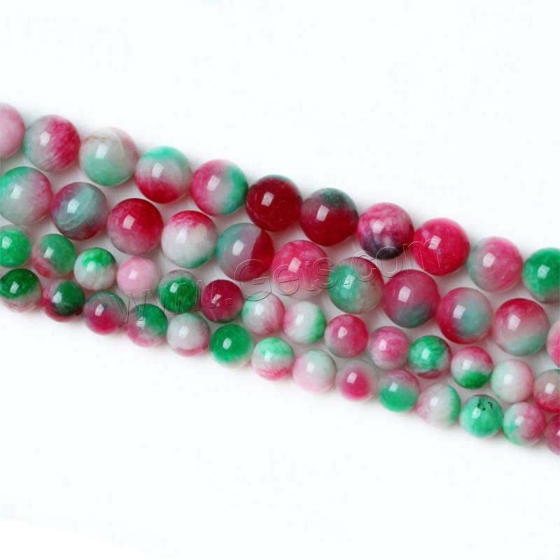 Dyed Marble Beads, Round, different size for choice, Hole:Approx 1-2mm, Length:Approx 15 Inch, Sold By Strand