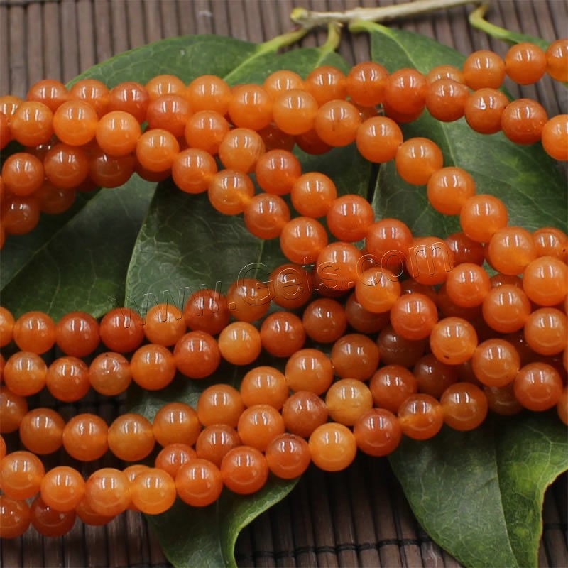 Red Aventurine Bead, Round, natural, different size for choice, Hole:Approx 1-2mm, Length:Approx 15 Inch, Sold By Strand