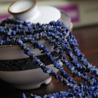 Perles de pierre lasurite naturelles, lapis lazuli naturel, avec lapis lazuli naturel, pepite, 3-8mm Environ 0.5-1mm Environ 33.4 pouce, Vendu par brin[