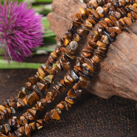 Tiger Eye Beads, Nuggets, natural, 3-8mm Approx 0.5-1mm Approx 33.5 Inch 