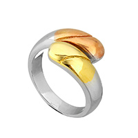 нержавеющая сталь Манжеты палец кольцо, Другое покрытие, Женский, 7mm, размер:10, продается PC
