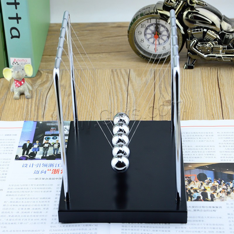 Wood Newton Cradle Balance Balls, with Crystal Thread & Stainless Steel, different size for choice, Sold By PC