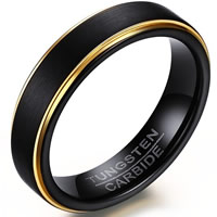 Men Tungsten Steel Ring in Bulk, plated & brushed & for man, 5mm 