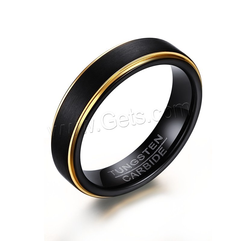 Men Tungsten Steel Ring in Bulk, plated, different size for choice & brushed & for man, 5mm, Sold By PC