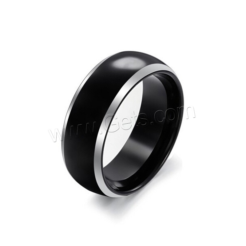 Men Tungsten Steel Ring in Bulk, plated, different size for choice & for man & two tone, 8mm, Sold By PC