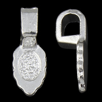 Zinc Alloy Glue on Bail, silver color plated, lead & cadmium free Approx Inner Approx 
