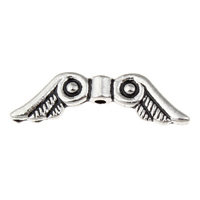 Zinc Alloy Angel Wing Beads, Wing Shape, antique silver color plated, lead & cadmium free Approx 1mm 