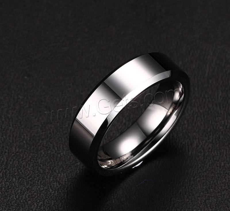 Men Tungsten Steel Ring in Bulk, plated, different size for choice & for man, more colors for choice, 6mm, Sold By PC