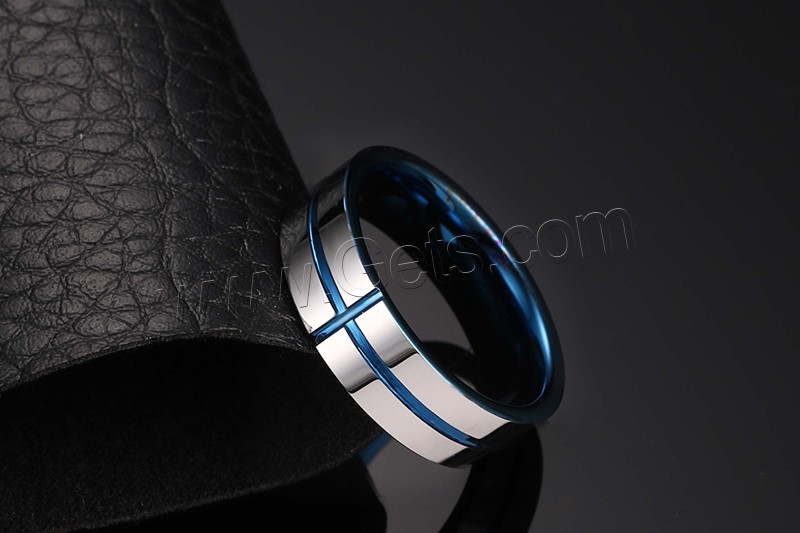 Men Tungsten Steel Ring in Bulk, plated, different size for choice & for man & two tone, 6mm, Sold By PC