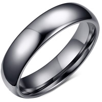 Tungsten Steel Finger Ring & for woman, original color, 4mm 