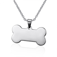 Stainless Steel Jewelry Charm, Dog Bone, Unisex original color Approx 