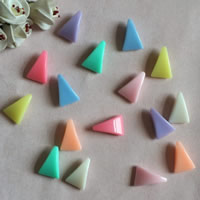 Solid Color Acrylic Beads, Triangle, mixed colors Approx 1mm, Approx 