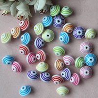 Chemische Wasch Acryl Perlen, Spirale, chemische-Waschanlagen, gemischte Farben, 15x11mm, Bohrung:ca. 1mm, ca. 480PCs/Tasche, verkauft von Tasche