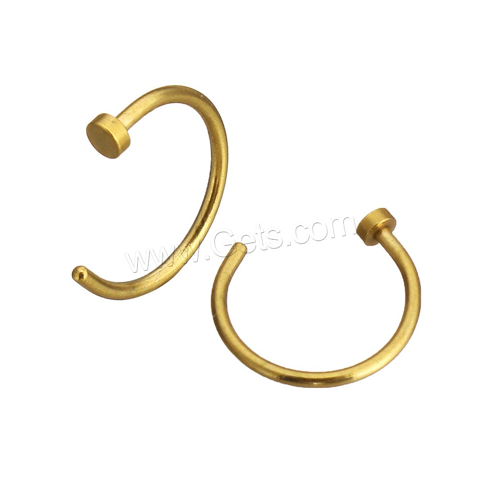 Stainless Steel Nose Piercing Jewelry, plated, different size for choice, more colors for choice, Sold By PC