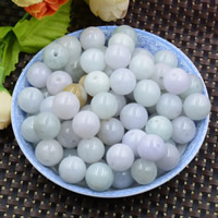 Jadeit Perlen, rund, natürlich, 12-13mm, Bohrung:ca. 0.8-1mm, verkauft von PC