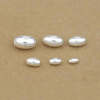 Винтажные бусы из стерлингового серебра, Серебро 925 пробы, Овальная форма, разный размер для выбора, отверстие:Приблизительно 1-2mm, продается PC