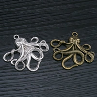 Zinc Alloy Animal Pendants, Octopus, plated lead & cadmium free Approx 1.5mm 
