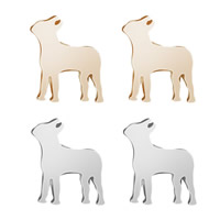 Zinc Alloy Stud Earring, stainless steel post pin, Dog, plated, for woman lead & cadmium free 