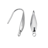 Stainless Steel Hook Earwire, original color 0.8mm Approx 1.5mm 