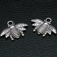Zinc Alloy Animal Pendants, Bee, antique silver color plated, lead & cadmium free Approx 1.5mm 