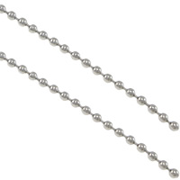 Stainless Steel Ball Chain, original color, 3.2mm 