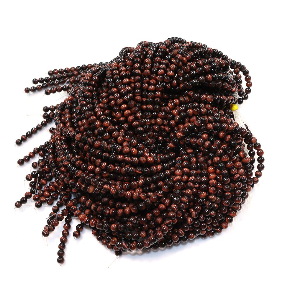 Tiger Eye Beads, Round, natural, different size for choice, coffee color, Grade A, Hole:Approx 0.5-1.5mm, Length:Approx 15.5 Inch, Sold By Strand