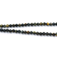 Tiger Eye Beads, Round, natural mixed colors, Grade A Approx 0.4-1mm Approx 15.5 Inch 