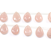 Natural Rose Quartz Beads, Teardrop Approx 0.5-1.5mm Approx 17 Inch 