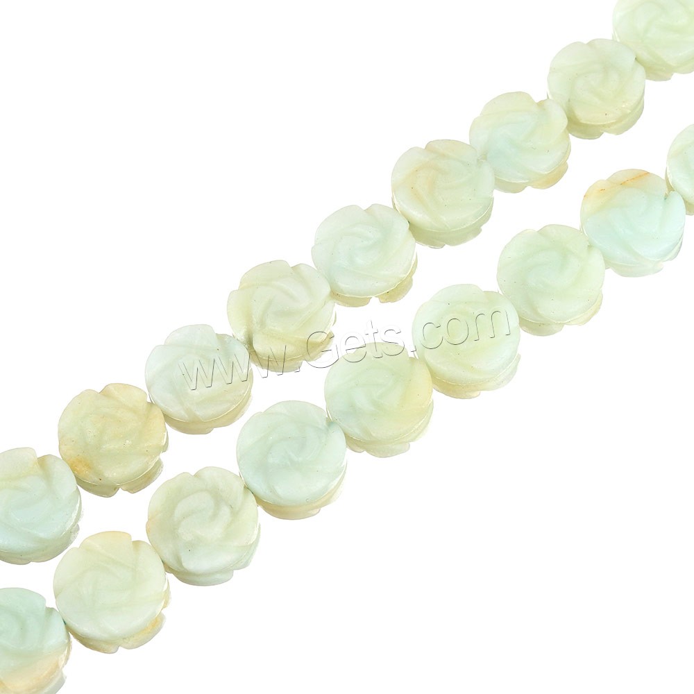 Amazonite Beads, natural, carved & different size for choice, Grade AB, Hole:Approx 0.5-1mm, Length:Approx 16 Inch, Sold By Strand