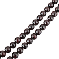Natural Garnet Beads, Round Approx 0.5-1.5mm Approx 15 Inch 