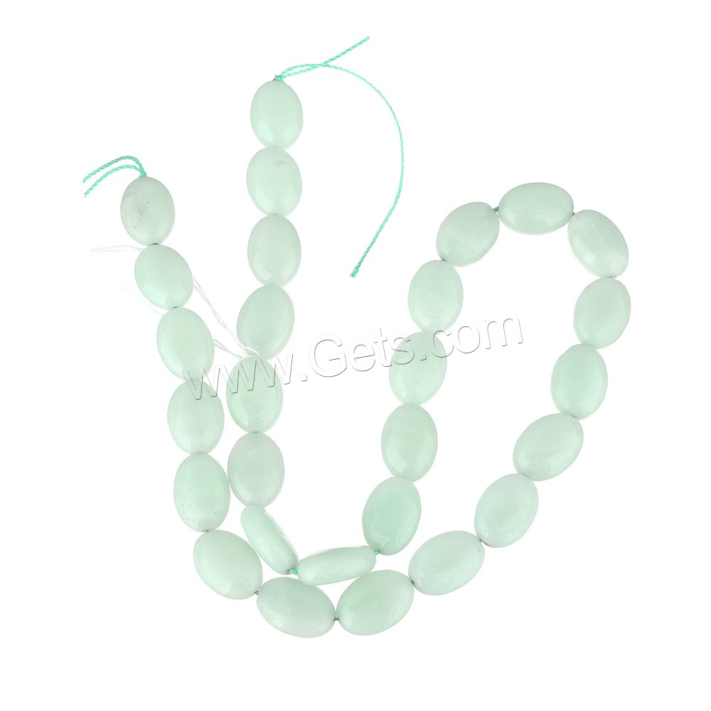 Amazonite Beads, Oval, natural, different size for choice, Grade A, Hole:Approx 1-1.5mm, Length:Approx 15.5 Inch, Sold By Strand