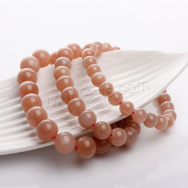 Strawberry Quartz bracelet, Rond, naturel, normes différentes pour le choix & pour femme, Longueur:Environ 6.5 pouce, Vendu par brin