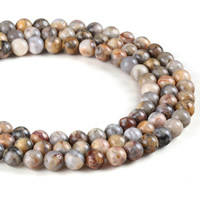 Natural Crazy Agate Beads, Round Approx 1mm Approx 15 Inch 