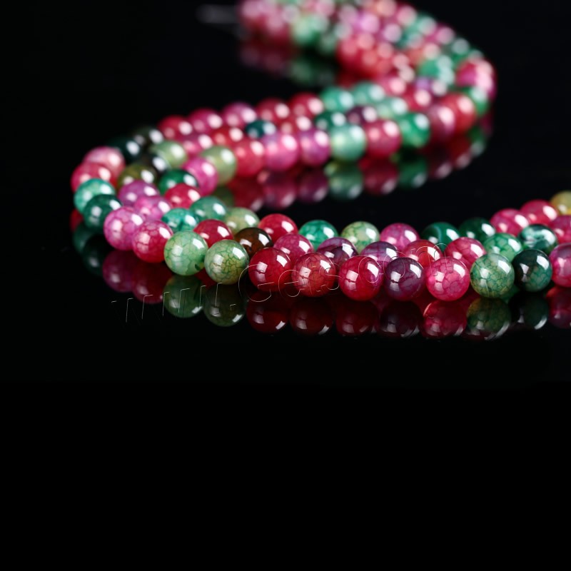 Natural Tourmaline Beads, Round, different size for choice, Hole:Approx 1mm, Length:Approx 15 Inch, Sold By Strand
