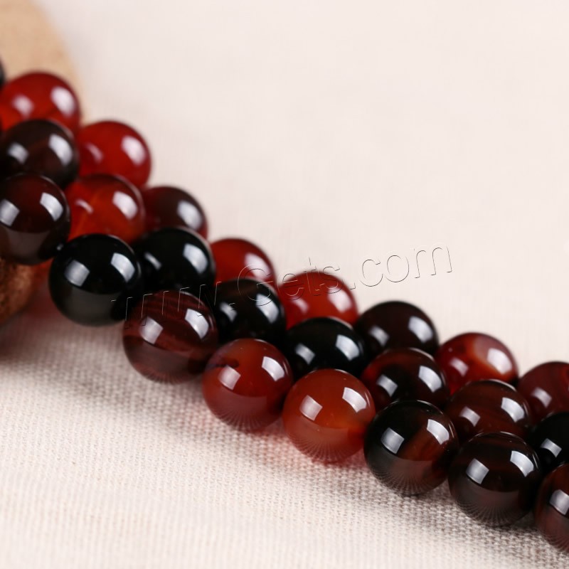 Natural Miracle Agate Beads, Round, different size for choice, Hole:Approx 1mm, Length:Approx 15 Inch, Sold By Strand