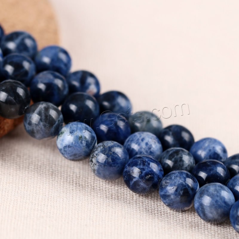 Sodalite Beads, Round, different size for choice, Hole:Approx 1mm, Length:Approx 15 Inch, Sold By Strand