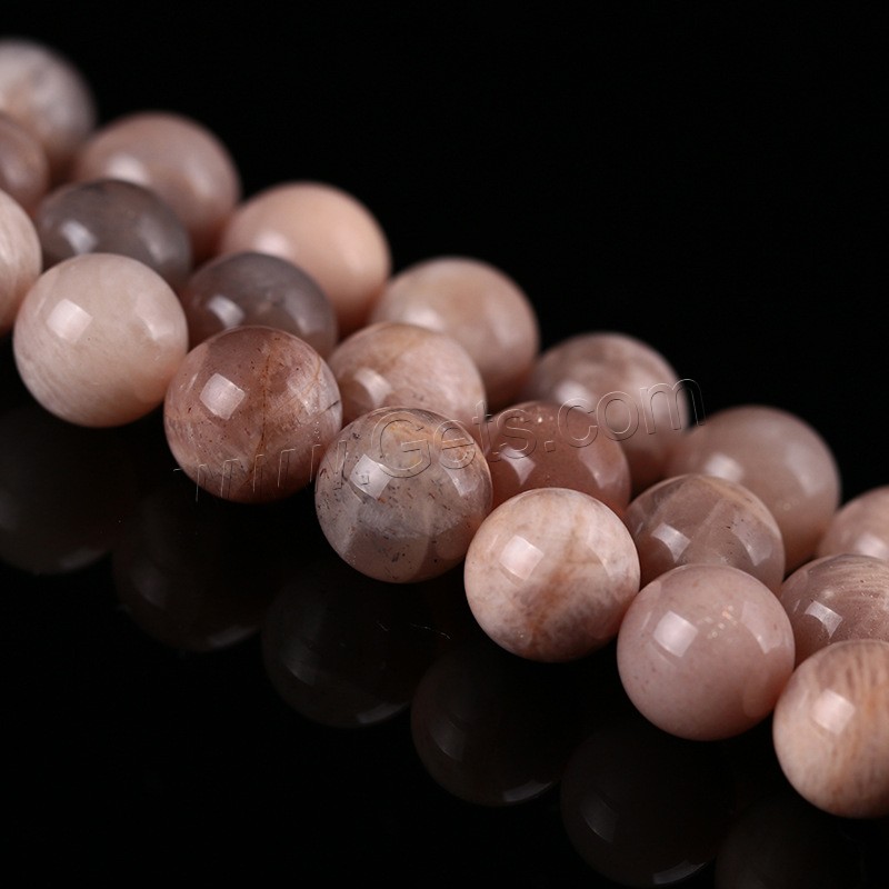Sunstone Bead, Round, different size for choice, Hole:Approx 1mm, Length:Approx 15 Inch, Sold By Strand