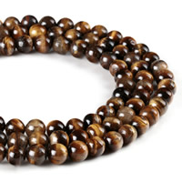 Tiger Eye Beads, Round, synthetic Approx 1mm Approx 15 Inch 
