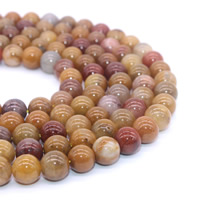 Three Colored Jade Beads, Round, natural Approx 1mm Approx 15 Inch 