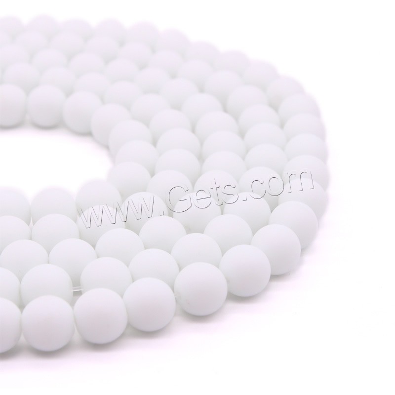 Gefärbter Marmor Perlen, rund, synthetisch, verschiedene Größen vorhanden, Bohrung:ca. 1mm, Länge:ca. 15 ZollInch, verkauft von Strang
