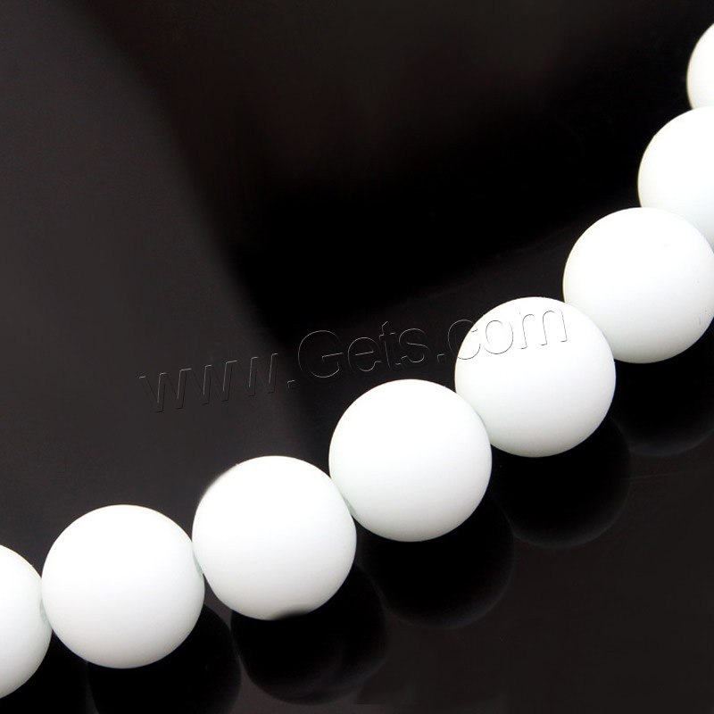 Dyed Marble Beads, Round, synthetic, different size for choice, Hole:Approx 1mm, Length:Approx 15 Inch, Sold By Strand