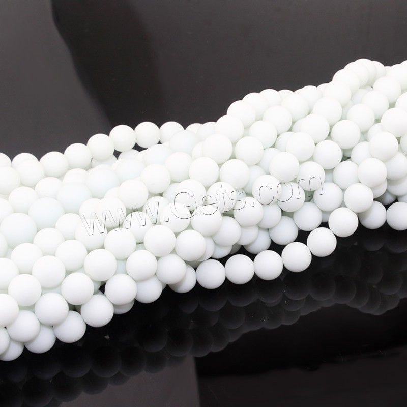 Teint perles de marbre, marbre teint, Rond, synthétique, normes différentes pour le choix, Trou:Environ 1mm, Longueur:Environ 15 pouce, Vendu par brin