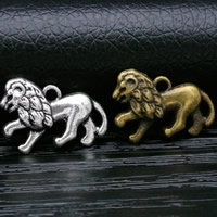 Zinc Alloy Animal Pendants, Lion, plated lead & cadmium free Approx 3-5mm 