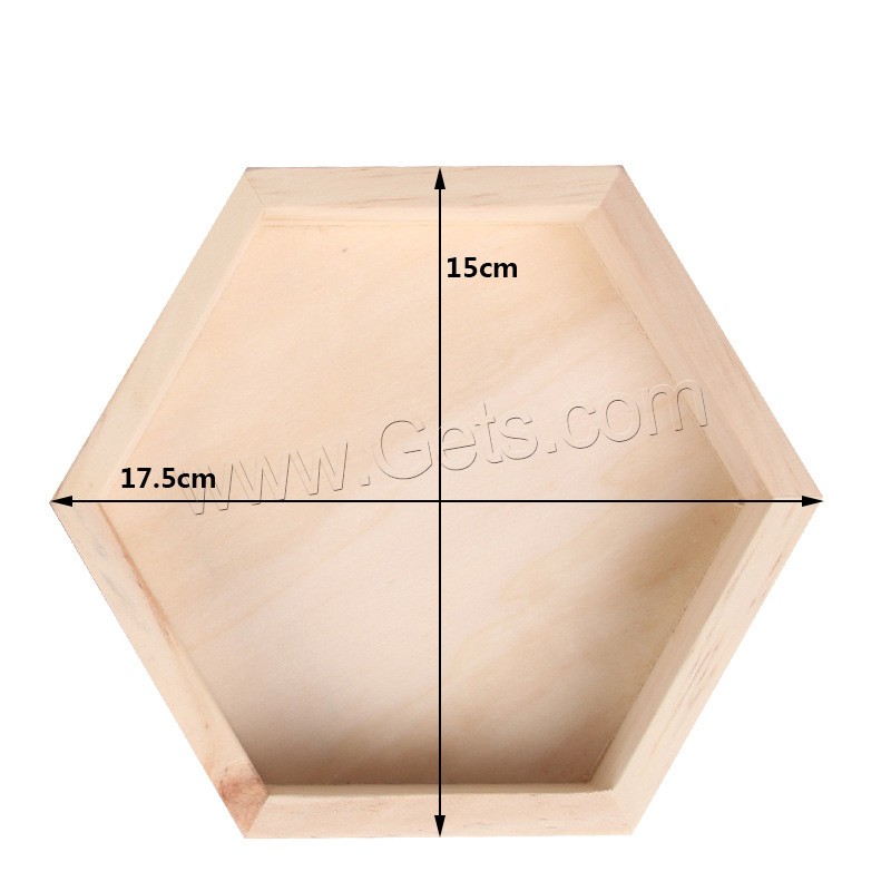 Jewelry Case and Box, Wood, Hexagon, different size for choice, Sold By PC