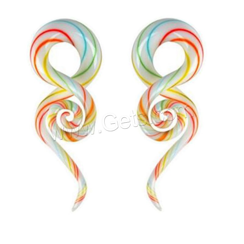 Earring Cuff and Wraps, Glass, different size for choice & for woman, more colors for choice, Sold By Pair