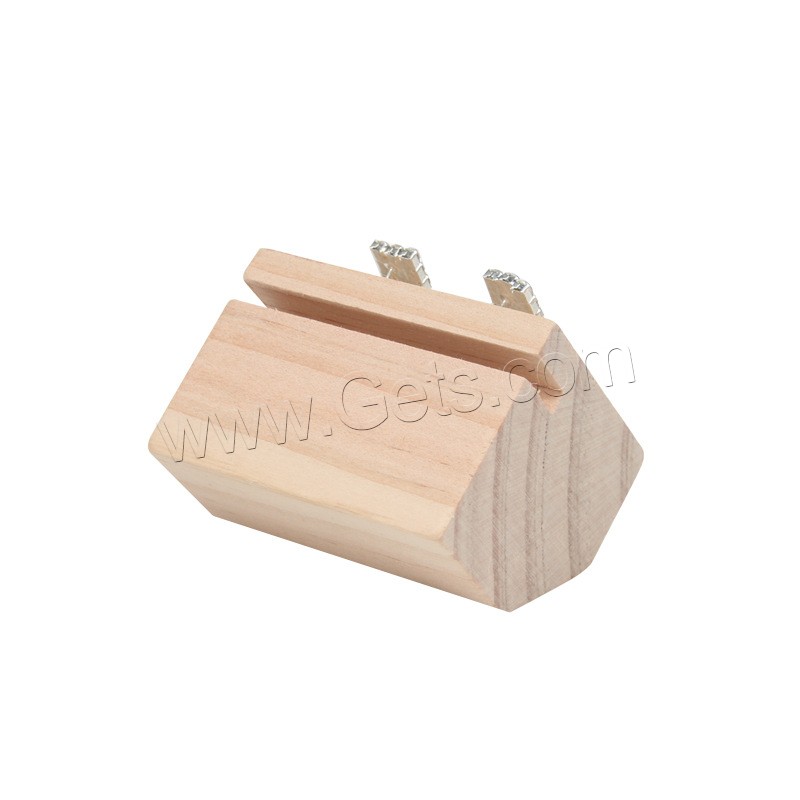 Деревянный Дисплей для серег, деревянный, Пятиугольник, разный размер для выбора, продается PC
