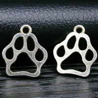 Zinc Alloy Jewelry Pendants, Bear Paw, antique silver color plated, lead & cadmium free Approx 1.5mm 