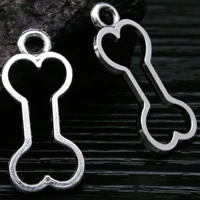 Zinc Alloy Jewelry Pendants, Dog Bone, antique silver color plated, lead & cadmium free Approx 3-5mm 